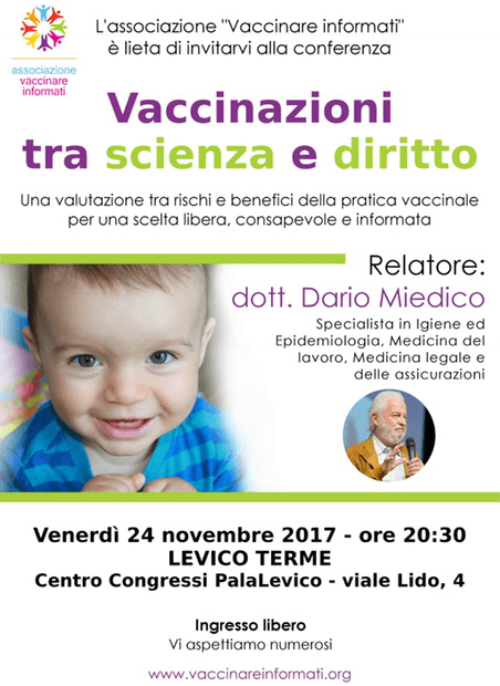 Vaccinazioni tra scienza e diritto - 24 Novembre 2017