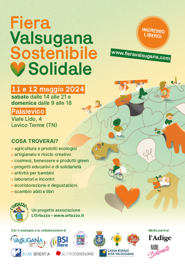 Fiera Valsugana Sostenibile & Solidale - 11 e 12 maggio 2024